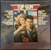 Top Gun Original Picture Soundtrack LP Record 1988, unsigned, Album Sleeve is showing very early