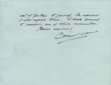 Two Page. Letter Signed by Gp Capt C H W Boldero Pilot 605 Sqn Between the Wars. Joined the RAF 1926