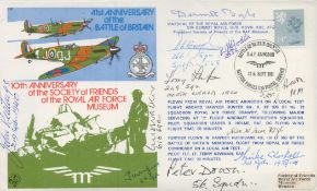 Battle of Britain Signed by Marshal of the RAF Sir Dermot Boyle and 10 Britain of Britain Pilots,