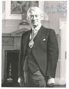Sir Greville Spratt GBE TD DL Dlitt, Lord Mayor of London1987-88, signed 6 x 8 black and white