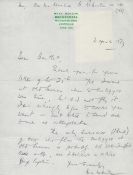 Handwritten Letter dated 30 April 1973 Signed by Air Vice Marshal B Robinson BCB, CBE was a Cadet