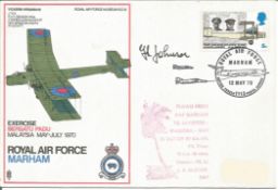 G. L. Johnson signed RAF Marham Exercise Bersatu Padu Malaysia May-July 1970 FDC. Flown from RAF