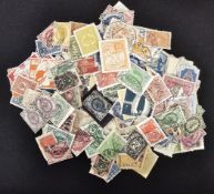Loose Stamp Collection of approx 350 vintage stamps from various countries from throughout the 1800s