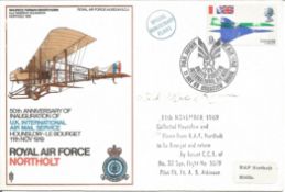 A. Mackenn signed RAF Northolt FDC 50th Anniversary of Inauguration of U. K. International Air