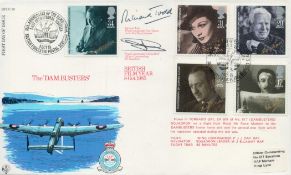 RFDC39 The Dambusters. British Film Year Full set of 5 Signed by Richard Todd Wg Cdr Guy Gibson