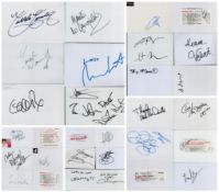 Musicians signed Autograph card signatures such as Dionne Warwick, Jane McDonald, Audra McDonald,