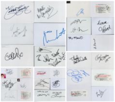 Musicians signed Autograph card signatures such as Dionne Warwick, Jane McDonald, Audra McDonald,