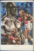 Evander Holyfield World Heavyweight Boxing Champion Signed 25x35 Limited Litho Print 'The Real Deal'