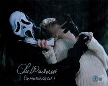 Lee Waddell signed 10x8 inch colour photo pictured as Ghostface in Scream. Good condition. All