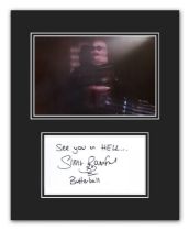SALE! Hellraiser Simon Bamford hand signed professionally mounted display. This beautiful display