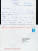 Burt Kwouk signature on fan's handwritten letter. Good condition. All autographs come with a