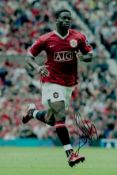 Louis Saha signed 12x8 inch colour photo pictured while playing for Manchester United. Good