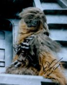 Arie Dekker signed 10x8 inch Star Wars colour photo inscribed Stunt Chewie. Good condition. All