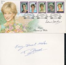 Edward Heath signed Diana Princess of Wales FDC Triple PM Diana Princess of Wales Kensington