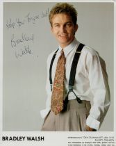 Bradley Walsh signed 10x8inch colour photo. Young image. Good condition. All autographs come with