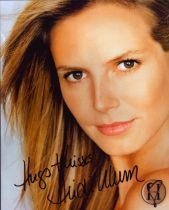Heidi Klum signed 10x8 inch colour photo. Good condition. All autographs come with a Certificate