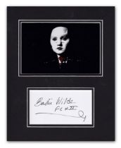 SALE! Hellraiser Barbie Wilde hand signed professionally mounted display. This beautiful display