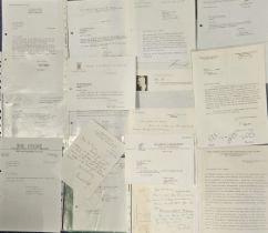 Assorted scientist collection. TLS signatures such as Dr. Fritz Heeb, Prof. Dr. Jan Tinbergen,