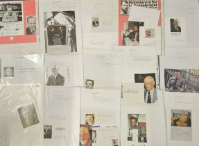 Assorted scientist collection. Signed Black and White /Colour Photos/Autographs signatures such as