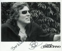 José Feliciano signed 10x8 inch black and white promo photo. Good condition. All autographs come