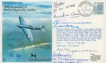WW2 BOB fighter pilots E Cranwell 610 sqn, Arthur Gill DFC 84 sqn, Sqn Ldr K Carver DFC 229 sqn, Sqn