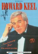 Howard Keel signed 8x6 inch colour theatre tour flyer. Good condition. All autographs come with a