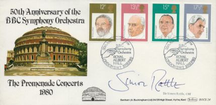 Sir Simon Rattle CBE signed 50th Anniversary of the BBC Symphony Orchestra The Promenade Concerts