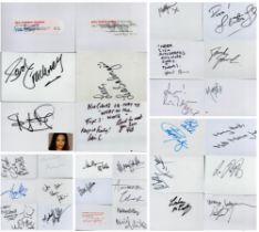 Musicians signed Autograph card signatures such as Anthony Newley, Samantha Mumba, Mike Sammes, Paul