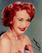Jane Powell signed 10x8 inch colour photo. Good condition. All autographs come with a Certificate of