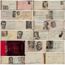 Autographs Album. Vintage signed signatures such as Joan Hammond, Betty Driver, Evelyn Dove,