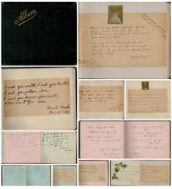 Autographs Album of Vintage Poems signed signatures such as Margery Dance Jan 31st, 1910. Elsie Mary