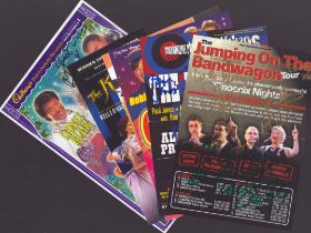 Theatre Flyer Collection of 6 signed and multi signed flyers including names of Paddy McGuiness,