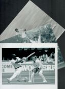 Cricket Collection of 3 unsigned black and white photos. Good condition. All autographs come with