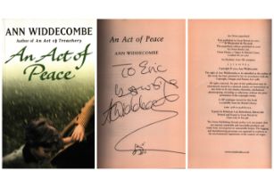 Ann Widdecombe An Act of Peace signed paperback book. Good condition. All autographs come with a
