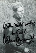 Ian Lavender signed 6x4 inch black and white Dad's Army photo. Dedicated. Good condition. All