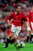 Briam McClair signed 12x8 inch colour photo pictured while playing for Manchester United. Good