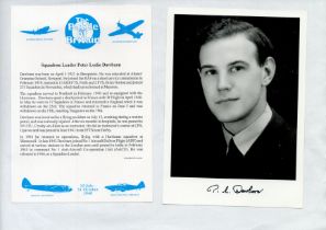 WW2 BOB fighter pilot Sqn Ldr Peter Dawbarn 253 sqn signed 6 x 4 b/w photo with printed biography
