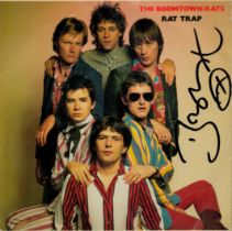 Bob Geldorf, Irish singer/song writer. A signed (to front cover) 7" single, The Boomtown Rats "Rat