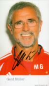 Gerd Muller signed 6x4 colour photo. Good condition. All autographs come with a Certificate of