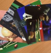 Snooker collection 5,signed 10x8 inch colour photos includes Peter Ebdon, Ricky Waldon, Joe O'