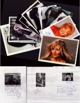 Entertainment Collection of 16 signed photos of various sizes including names of Linda Bassett,