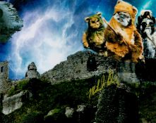 Michael Henbury signed 10x8 inch Ewok Return of the Jedi colour photo. Good condition. All