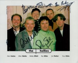The Hollies signed 10x8inch colour photo. Good condition. All autographs come with a Certificate