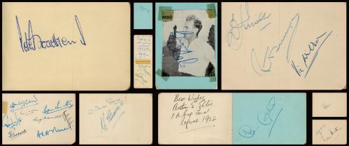 Small Vintage Autograph Book with 20 Plus Great Signatures From Sport. Signatures to include Brian