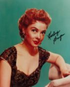 Kathryn Grayson signed 10x8 inch colour photo. Good condition. All autographs come with a