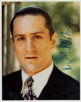 Robert De Niro signed 10x8 inch colour photo. Good condition. All autographs come with a Certificate