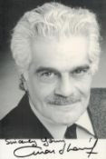 Omar Sharif signed 6x4inch black and white photo. Good condition. All autographs come with a