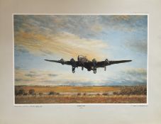WWII Aviation Artist E A Mills Signed on his own colour print titled Towards Victory. 332/500. Print