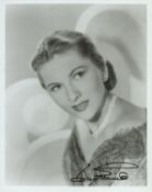 Joan Fontaine signed 10x8 inch black and white photo. Good condition. All autographs come with a