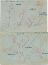 Tottenham Hotspur 1961 62 multi signed album pages includes 8 fantastic Spurs legends including